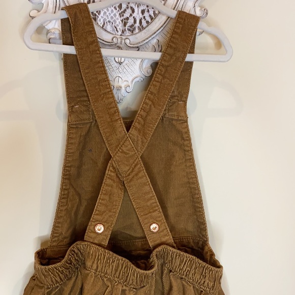 H&M Bib Overalls Dress corduroy Brown C-21 - Picture 6 of 9
